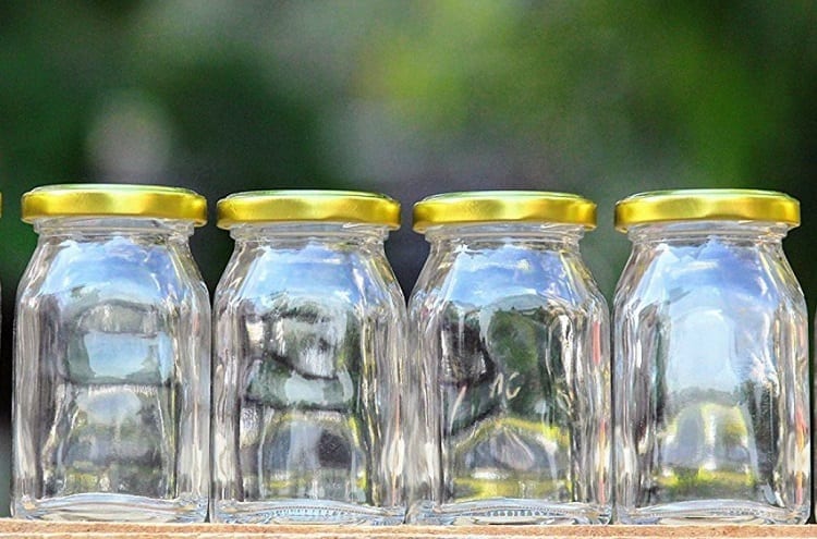 Four Glass Jars