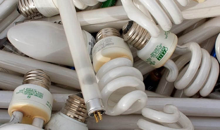 Recycling Old Light Bulbs