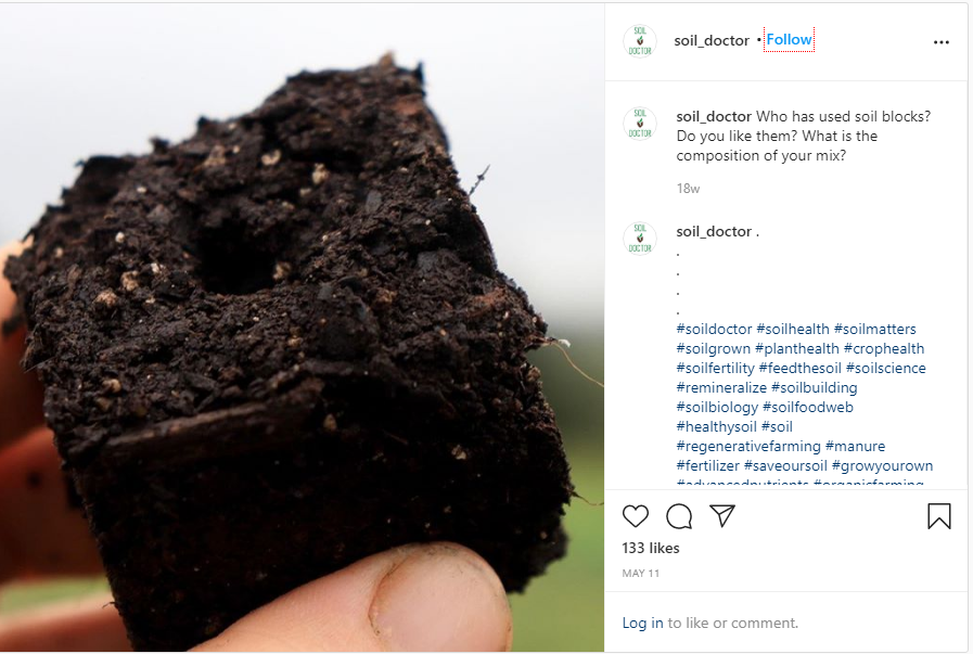 Organic soil