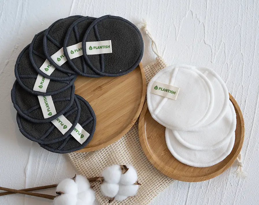 Bamboo Products - Plantish - Cotton and Bamboo Reusable Face Rounds