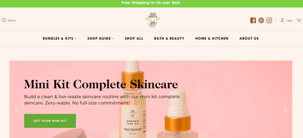 EcoRoots Homepage