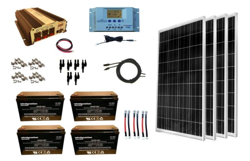 Screenshot of the WindyNation Complete Solar Panel Kit