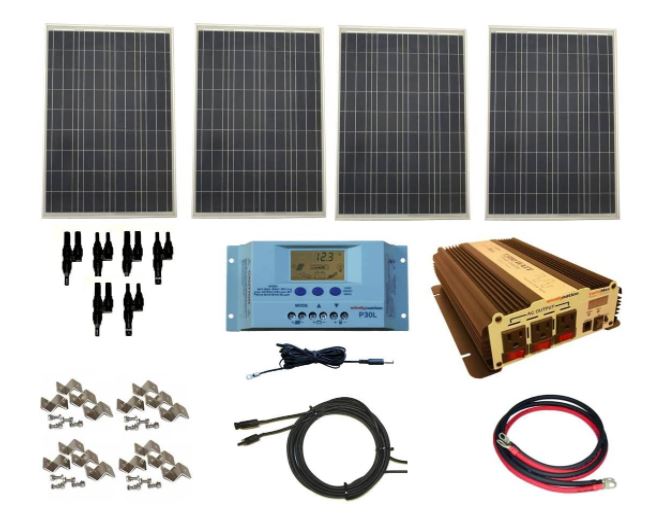 Screenshot of the WindyNation 400W Solar Panel Kit