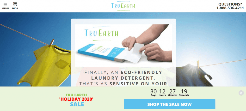 Screenshot of www.tru.earth homepage