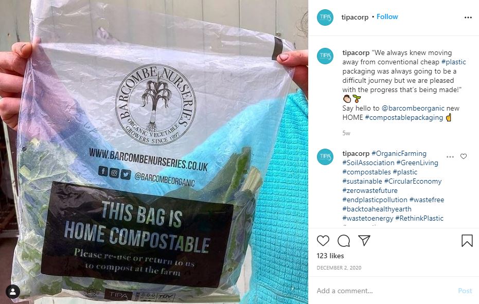 Biodegradable Materials - Tipa Plastic - IG