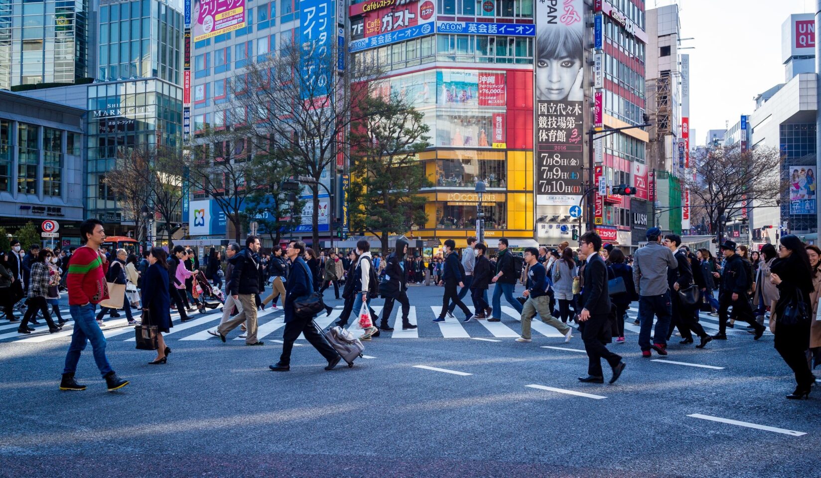 Crowded City Streets Royalty Free Image