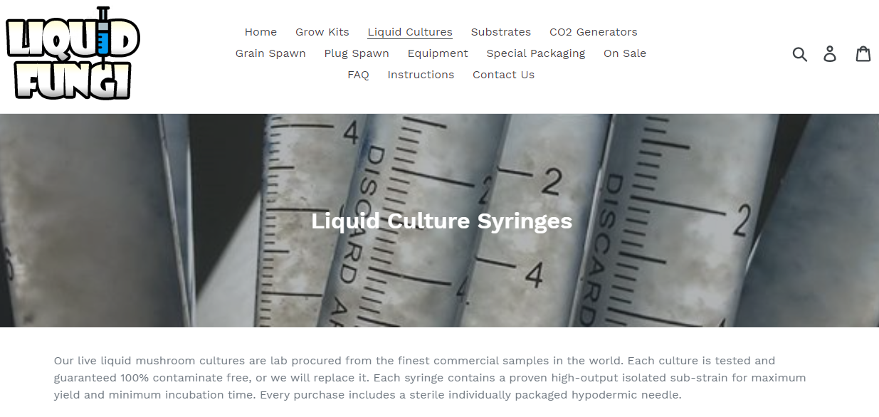 Mushroom liquid culture 