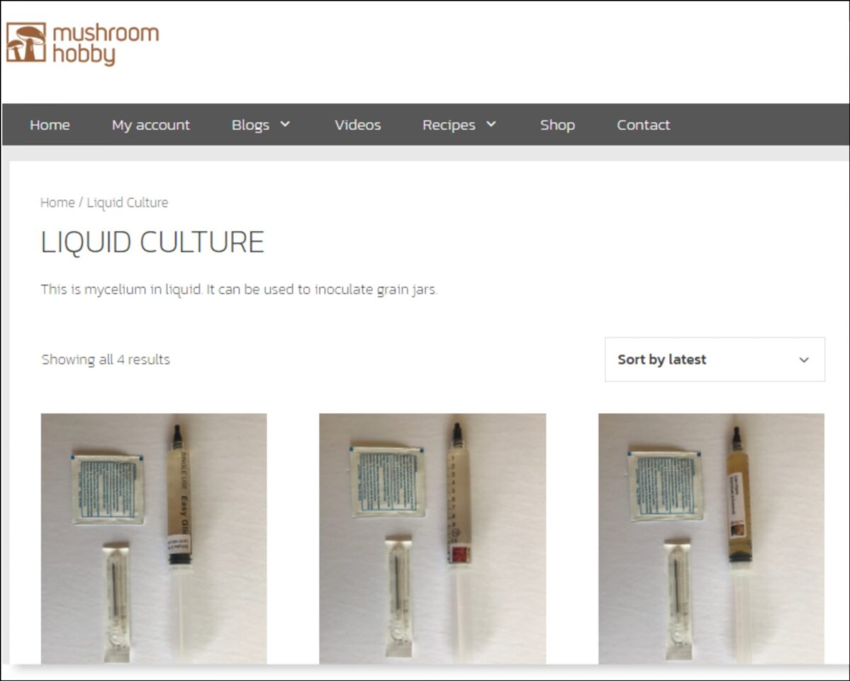 Mushroom Liquid Culture