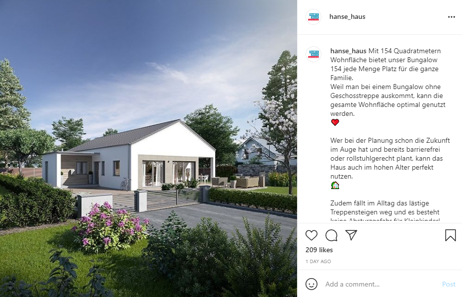 Hanse Haus Bungalow Self-Build House Kit