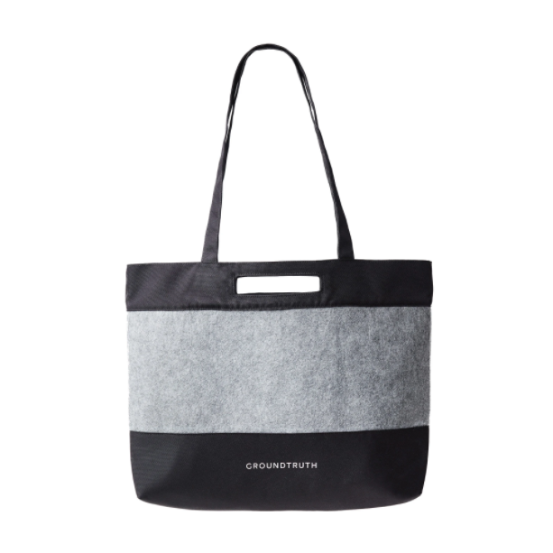 Black and Grey Eco-friendly Tote Bag Groundtruth