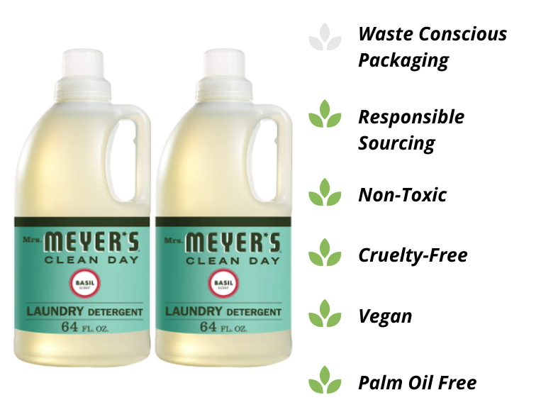 Mrs. Meyers natural laundry detergent 