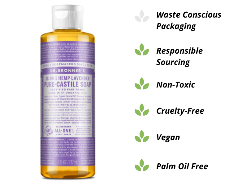 Dr. Bronners Castile Soap as an Eco-friendly Laundry Detergent 