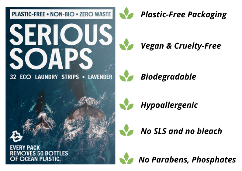 Serious Tissue - Serious Soap Eco-friendly laundry detergent Strips