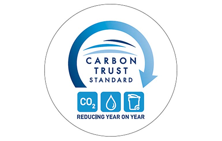 Sustainable certifications - Carbon Trust Standard Triple Logo