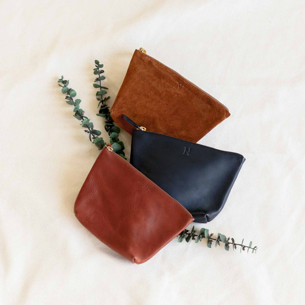 Eco-friendly gifts - Nisolo - Leather Rosa Pouches