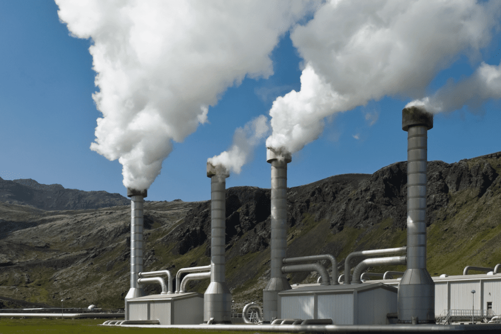 Green energy options - geothermal power station