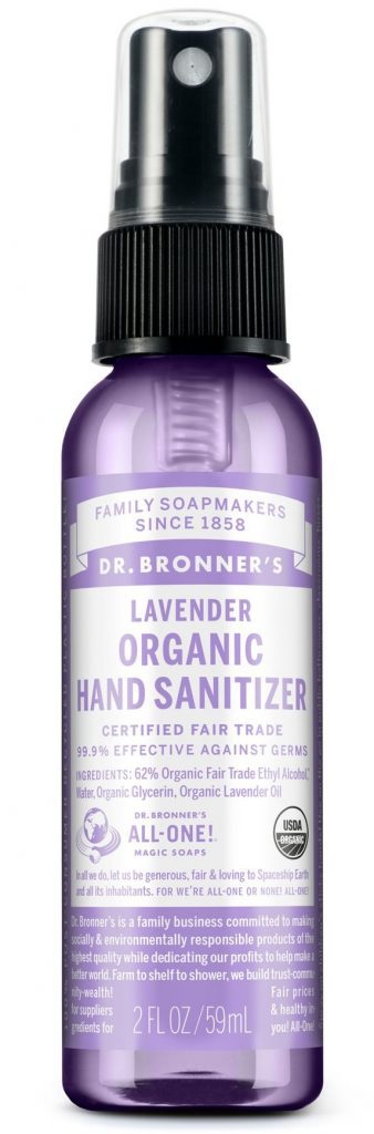 Natural Hand Sanitizers - Dr. Bronner's Organic Lavender 