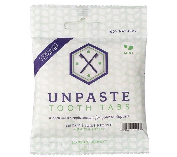 Eco-friendly Toothpaste - Unpaste Mint Fluoride Tooth Tabs 
