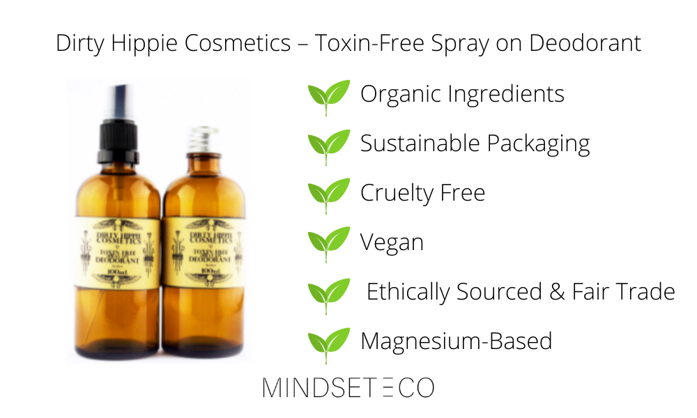 Dirty Hippie Cosmetics Eco-friendly Deodorant Magnesium Spray