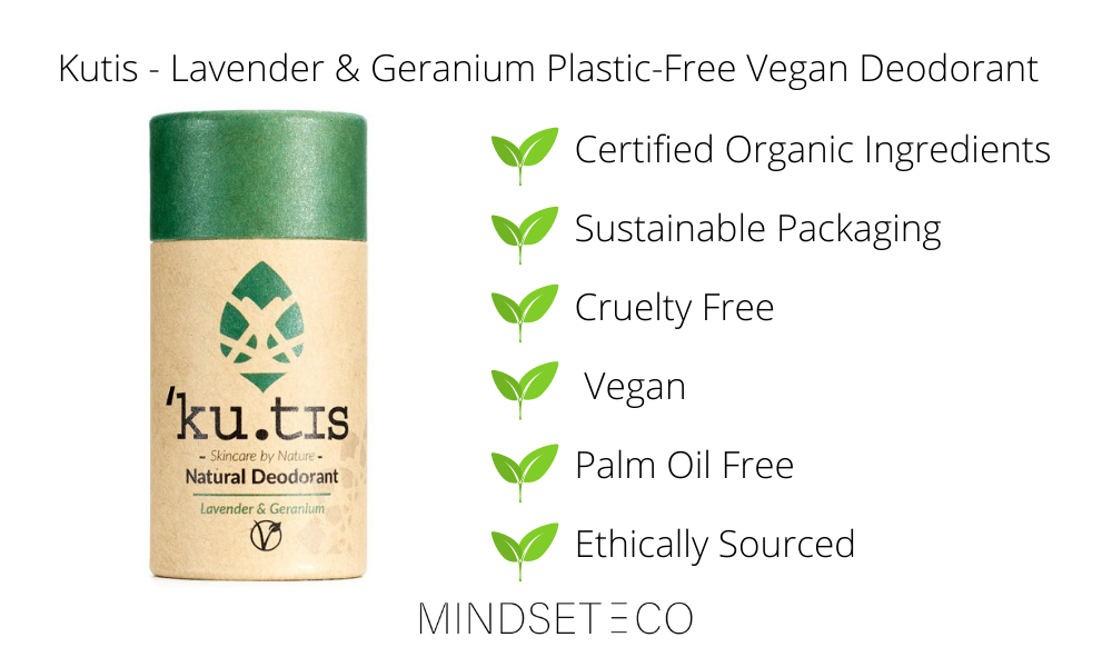 Kurtis Eco-friendly Deodorant - Lavender & Geranium Plastic-Free Vegan Deodorant