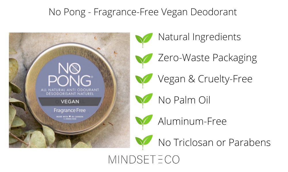 No Pong - Eco-friendly Deodorant - Vegan and Fragrance-free