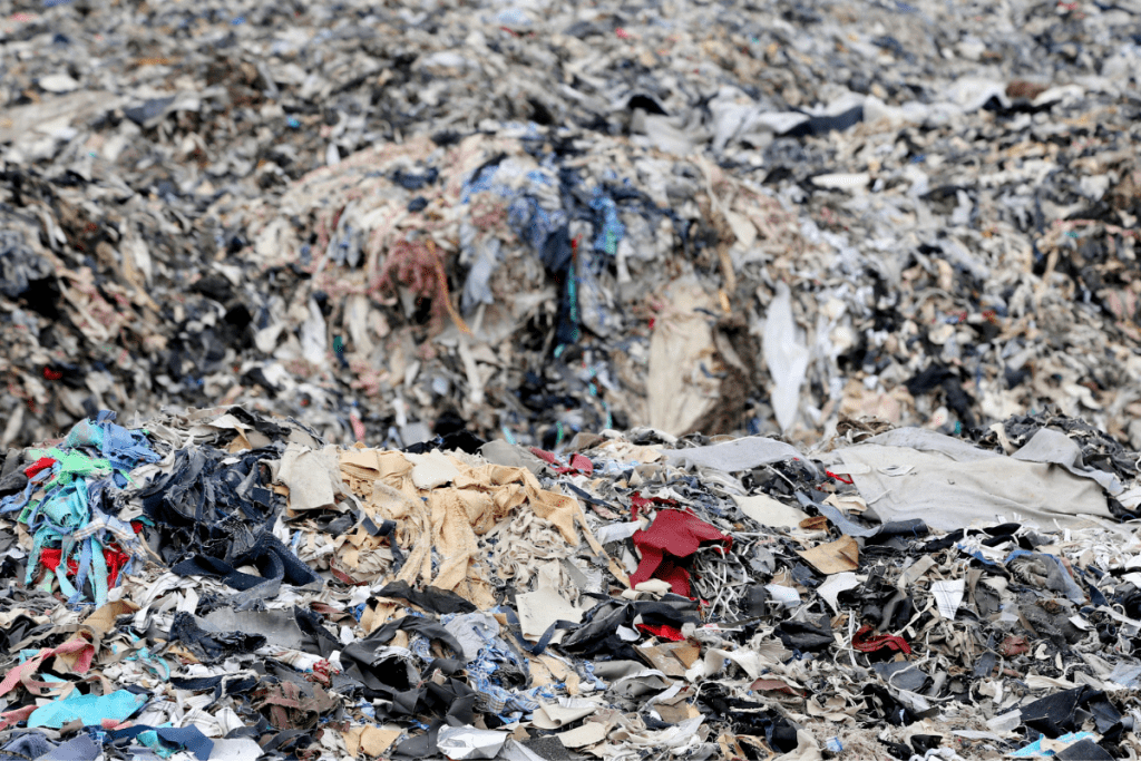 Sustainable Fashion - Massive piles of discarded Textile Waste in Bangladesh