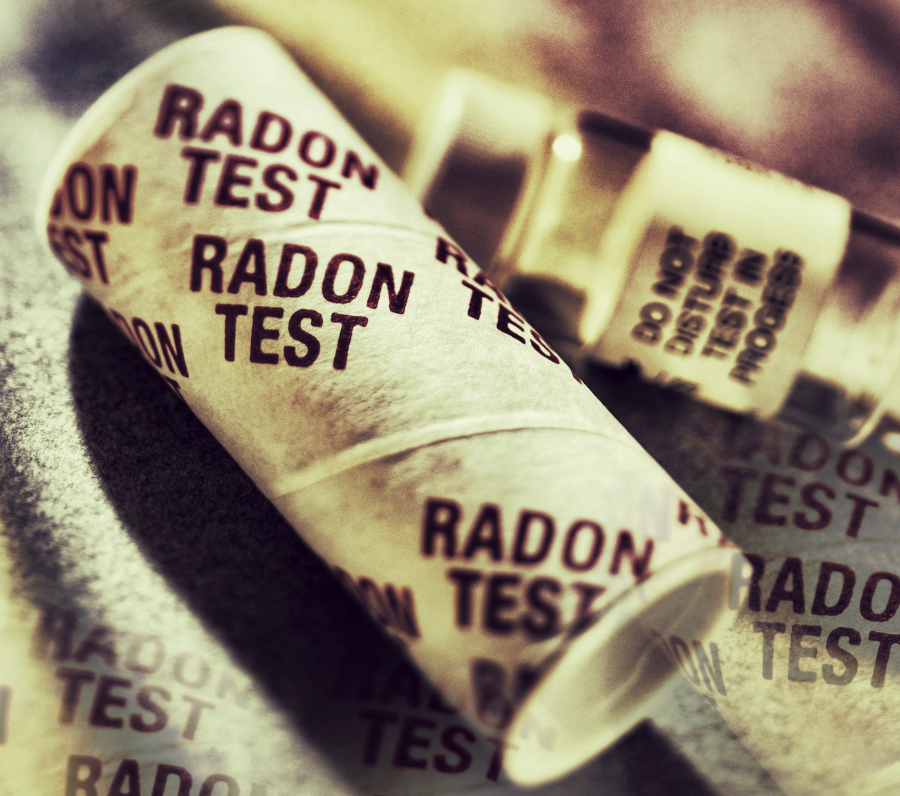 Indoor Air Quality - Image of a home Radon test kit