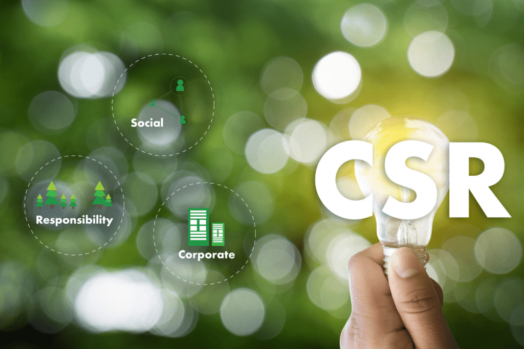 Socially conscious employees - concept image for CSR