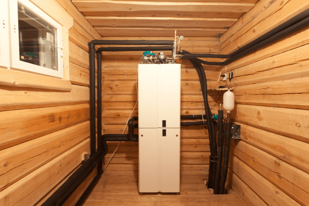 Environmentally friendly heating - geothermal heating system in the home