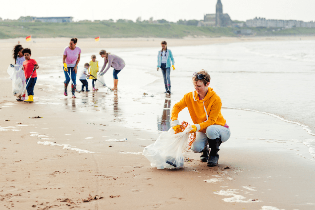 Community Clean Up on the Beach