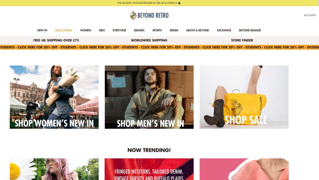 Beyond Retro Homepage