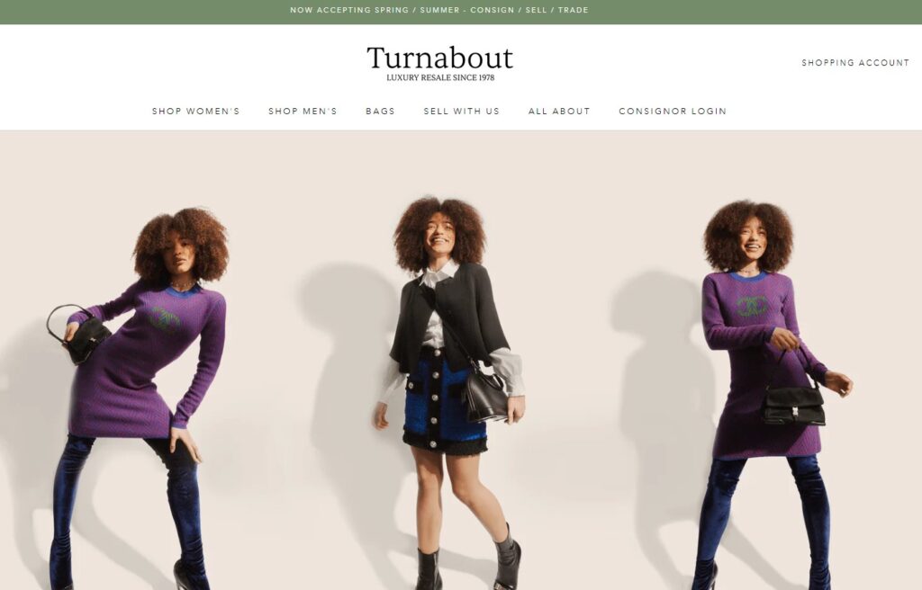 Turnabout Luxury Homepage