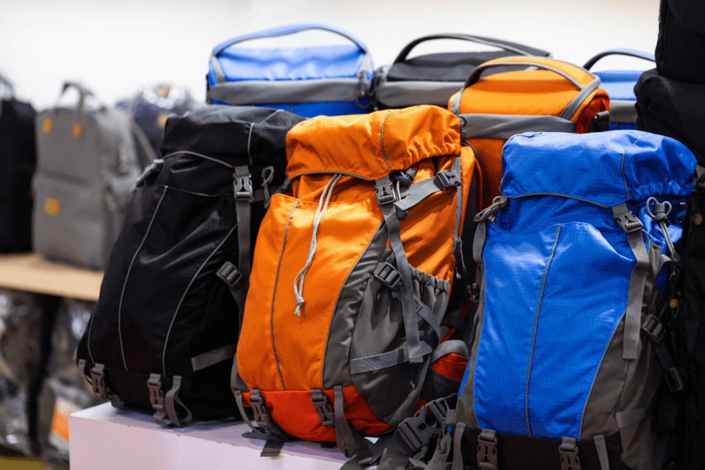 Sustainable Travel - secondhand backpacks