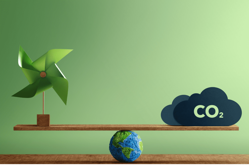Sustainable Travel - carbon offset concept image