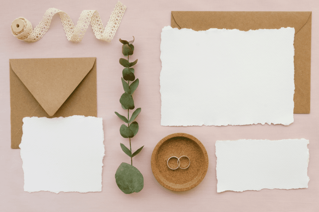 Eco-friendly weddings - sustainable wedding invitation