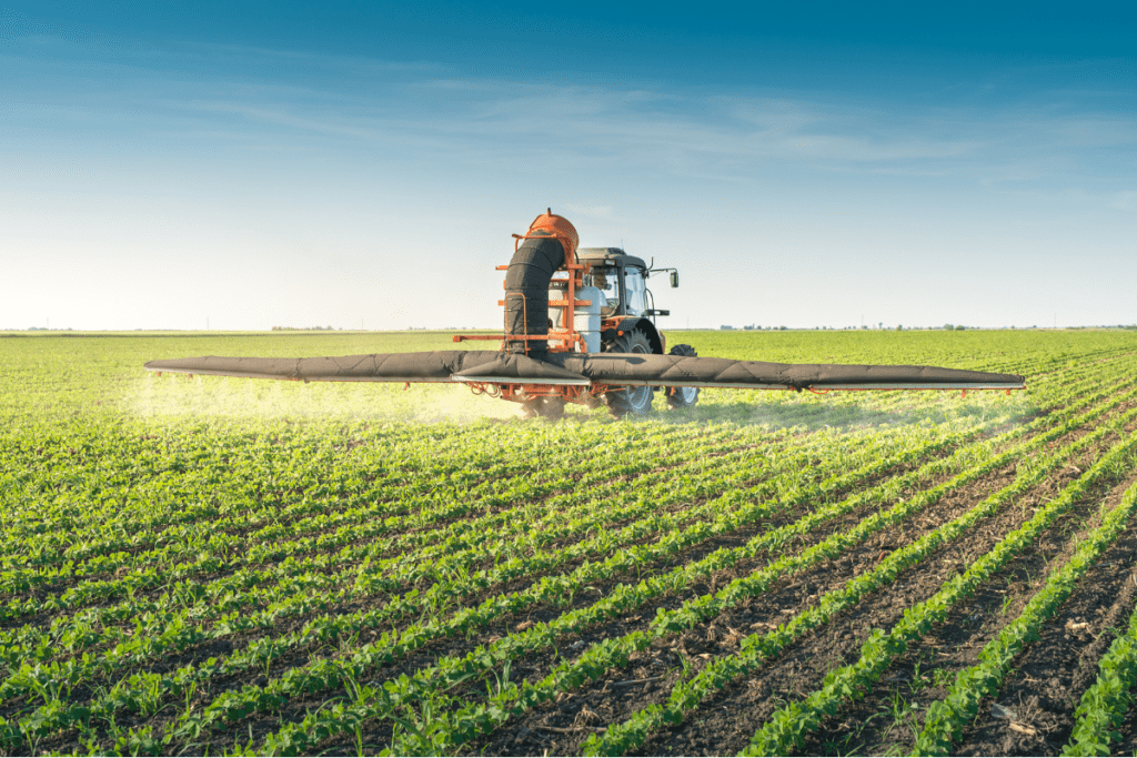 eco-friendly farming practices - Spraying crops