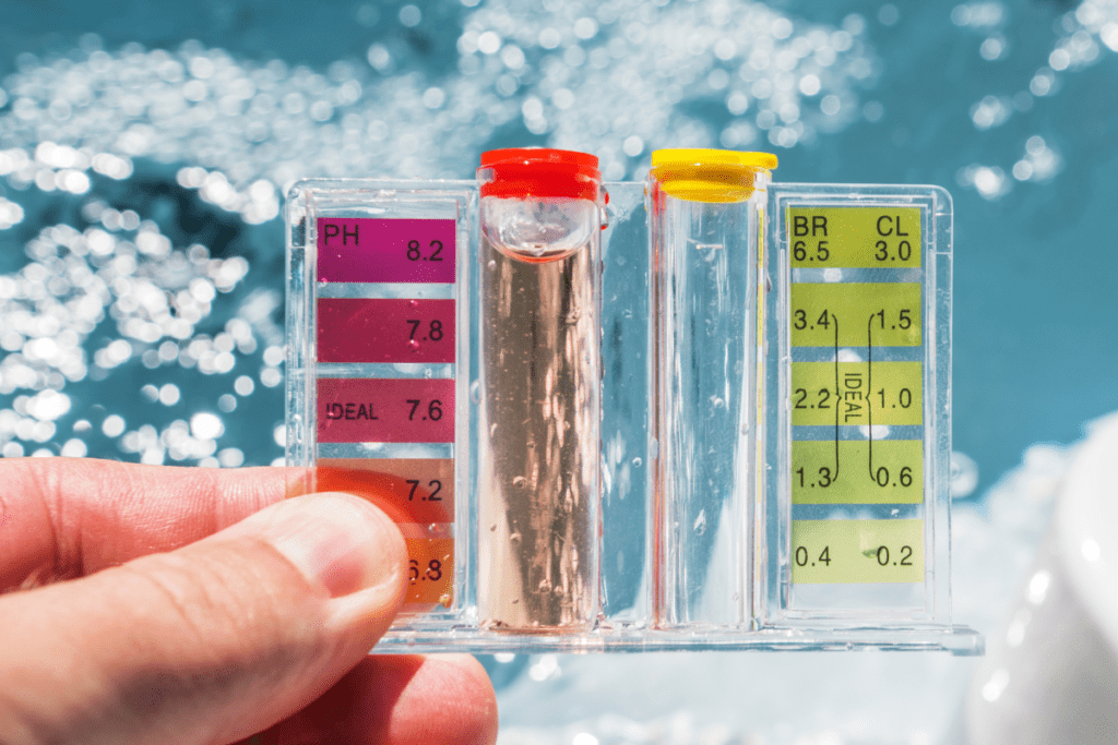 Water filter benefits - stock image of a chlorine water test kit