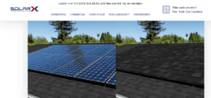 Solar X Solar Roof Homepage