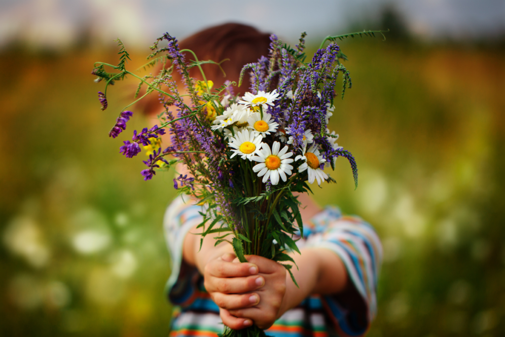 Mindful Mothers Day - Sustainable Flowers picked from a home garden
