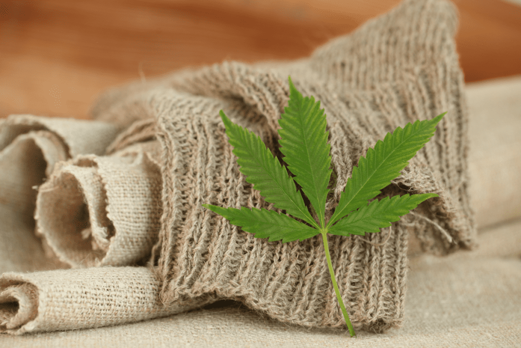 Sustainable Hemp Products - Stock image from Canva of fabric made out of Hemp
