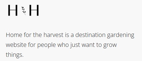 Home for the Harvest Gardening Blog