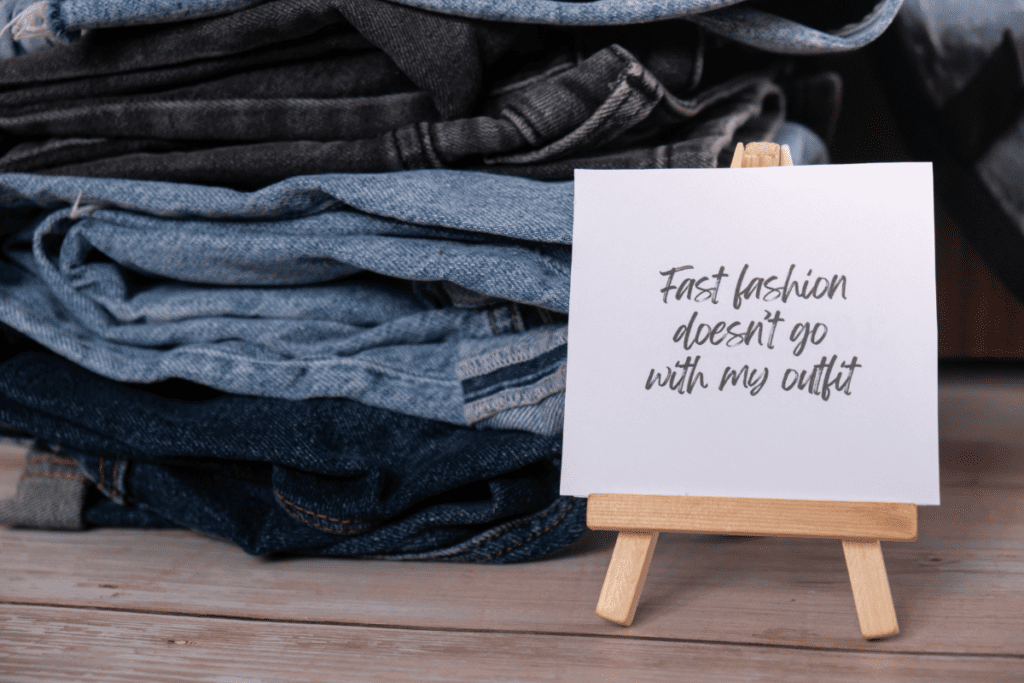 Fast fashion doesn't go with my outfit
