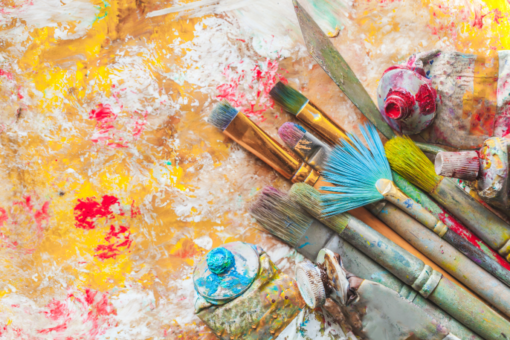 Eco-friendly Painting Practices - paints and brushes