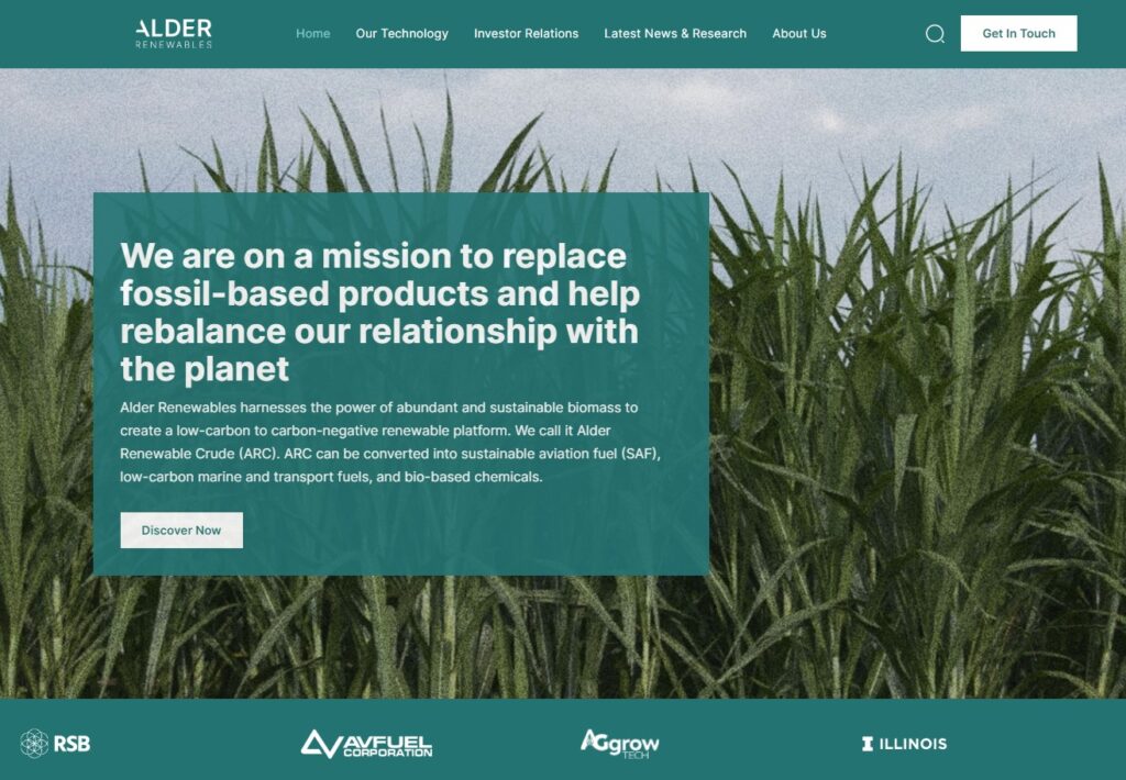 Aviation Fuels - Alder Renewable Homepage
