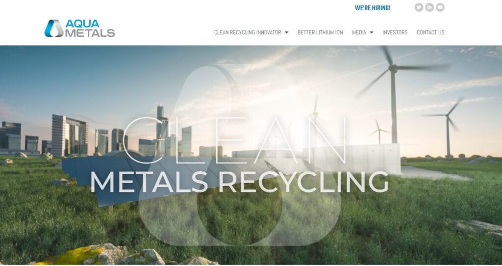Aqua Metals Homepage