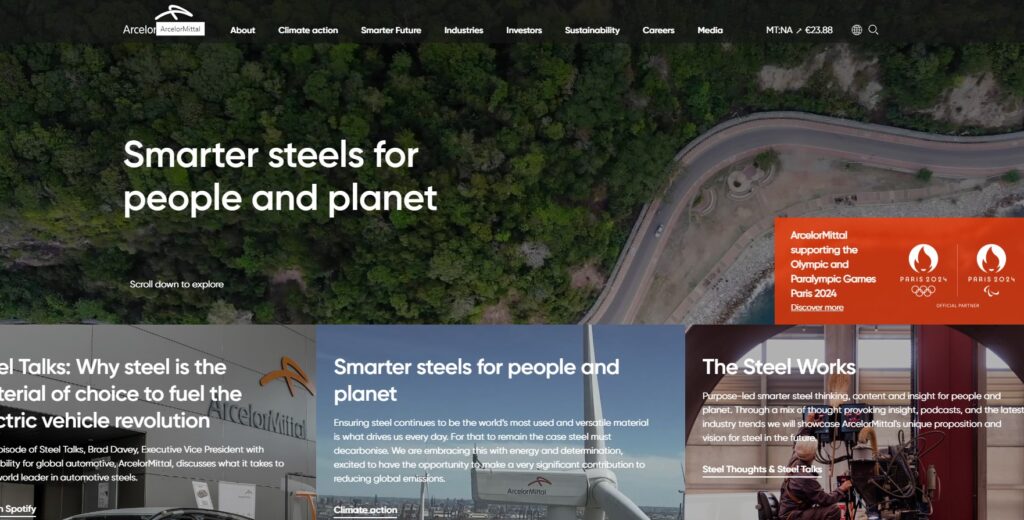ArcelorMittall Homepage