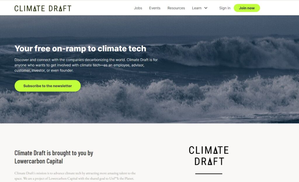 Climate Draft Homepage