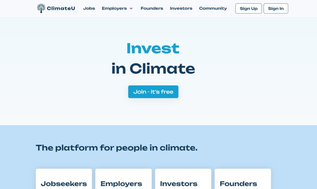 ClimateU Homepage