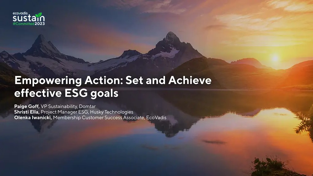 ESG Platform - Ecovadis Homepage