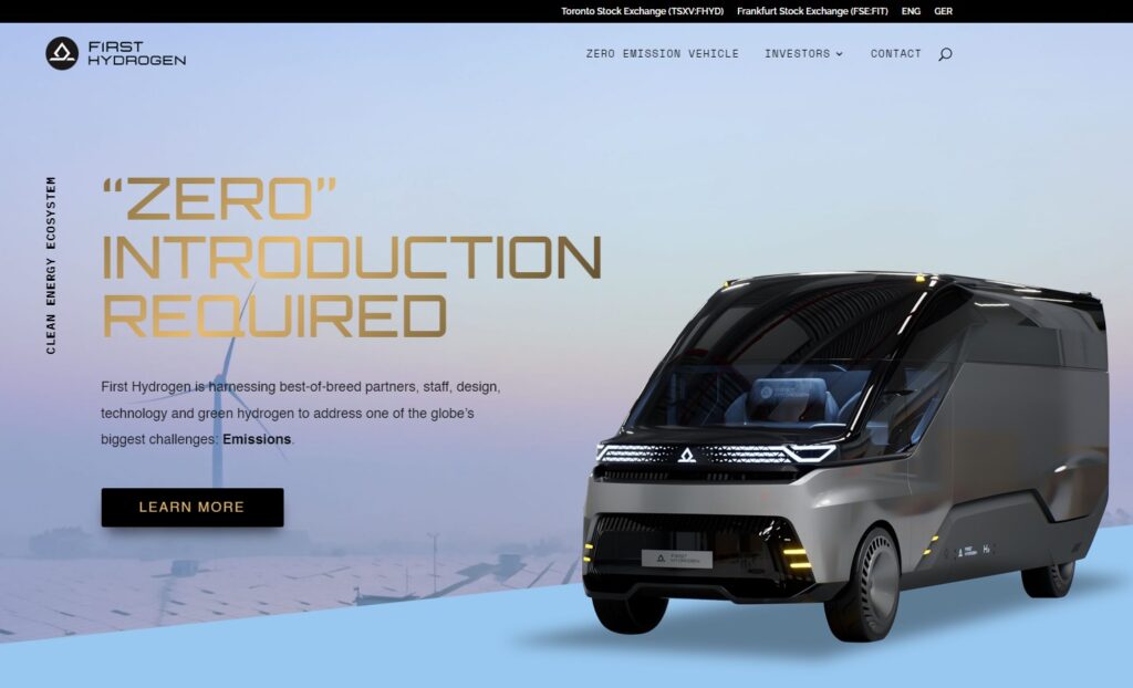 First Hydrogen Homepage